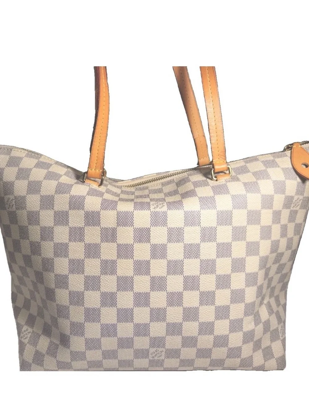LOUIS VUITTON IENA Damier  Azur MM Tote Bag with zipper